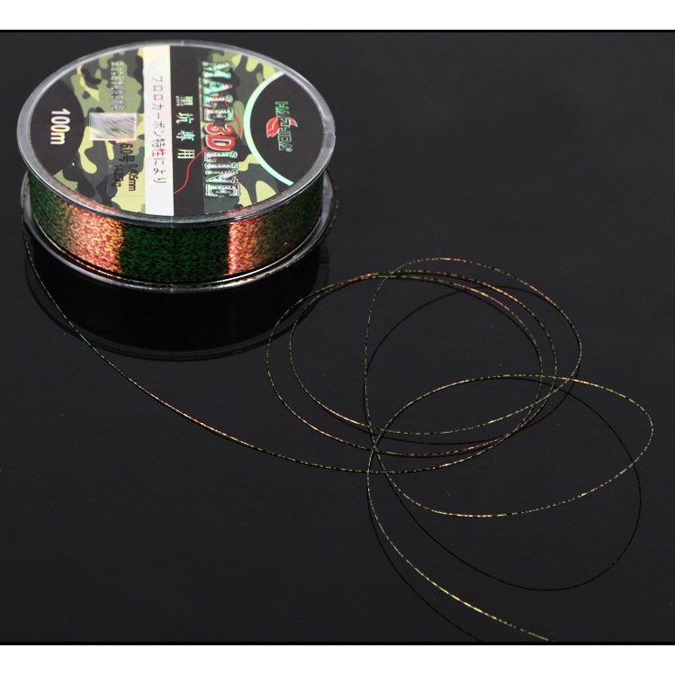 Cước Câu Cá Tàng Hình_Cước Trục Thẻo 3D Tàng Hình 100m NANO