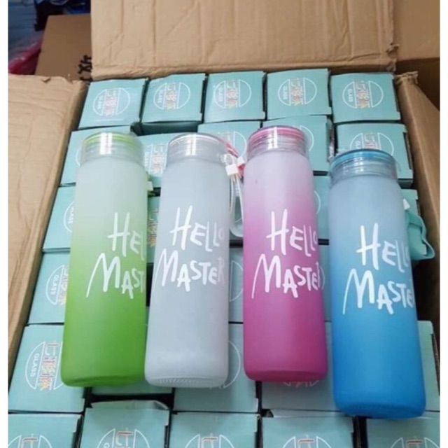 COMBO 20 BÌNH NƯỚC THỦY TINH HELLO MASTER 400- 450ML