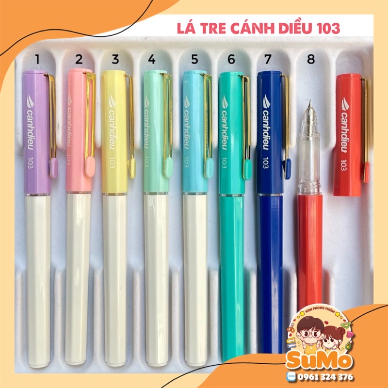 Bút lá tre học sinh Cánh Diều CD-103 (ngòi kim tinh, thanh đậm dễ)