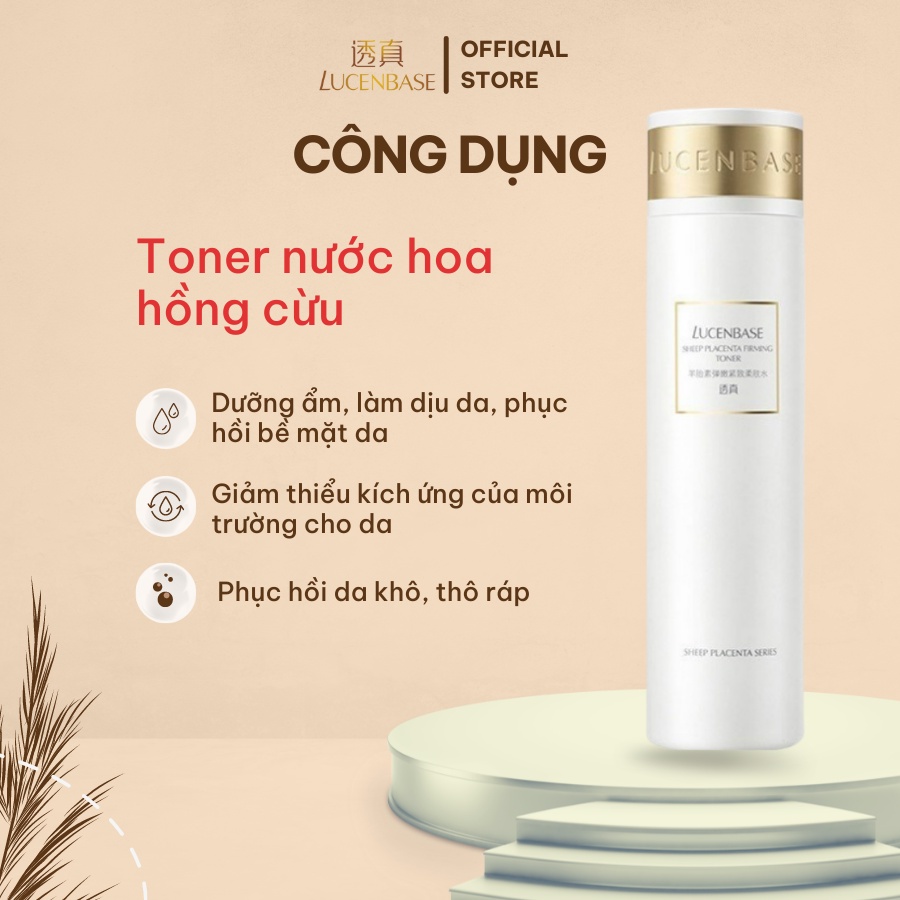 Toner nước hoa hồng cừu LUCENBASE cấp ẩm, chống lão hoá 150ml