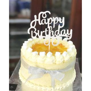Topper HPBD xoắn trên bạc