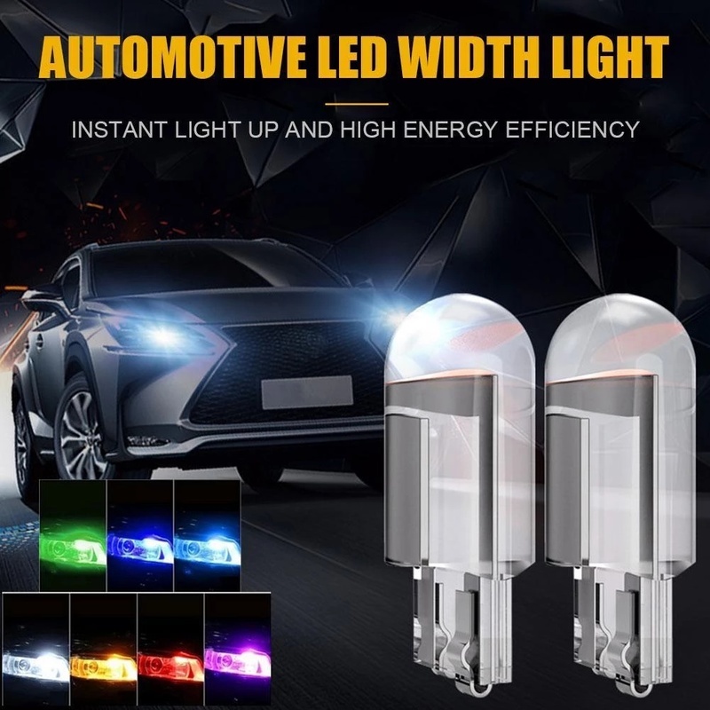 Đèn LED COB T10 W5W 7 Màu Ánh Sáng Trắng Lãng Mạn Đa Ứng Dụng
