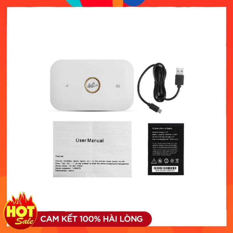 [Chính hãng] (Rẻ Vô Địch) Bộ phát wifi 3G/4G Mifi LTE Bản Quốc Tế Tốc Độ 150Mbps Pin Khủng