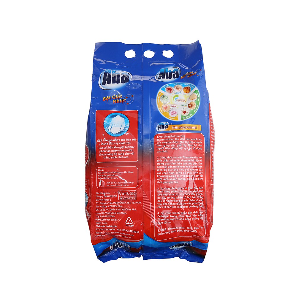 Bột giặt nhiệt Aba Sạch tinh tươm 4.3kg