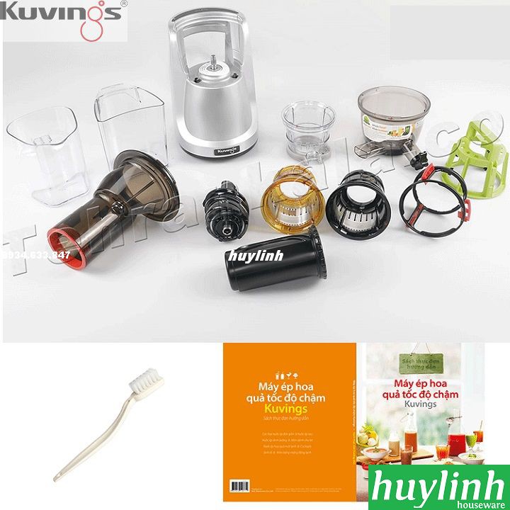 [Mã ELHAMS5 giảm 6% đơn 300K] Máy ép chậm Kuvings NS-321CBM2 - Tặng lưới làm kem và sinh tố - Made in Hàn Quốc