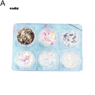 SET 6 HỦ NHỦ SEQUIN TRANG TRÍ MÓNG