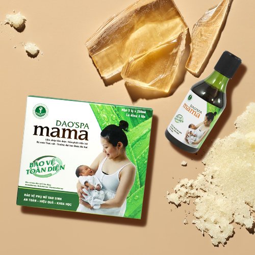 Nước tắm cho sản phụ chính gốc Dao Đỏ Dao'spa Mama Hộp 3 Chai