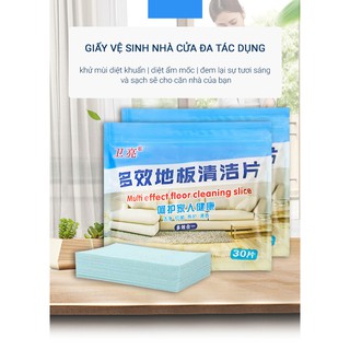 GIẤY LAU SÀN TAN TRONG NƯỚC (GÓI 32 MIẾNG)