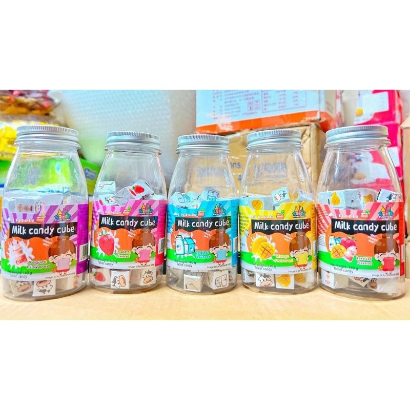 KẸO SỮA CUBE CHAI