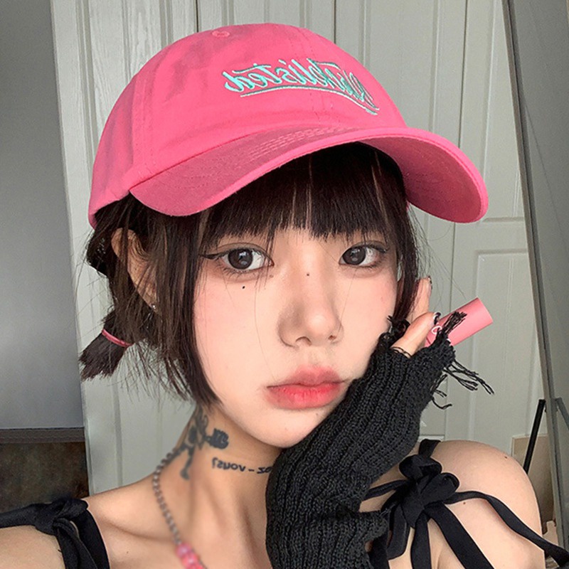 Nón Lưỡi Trai Mềm Thêu Chữ Thời Trang Cho Cặp Đôi