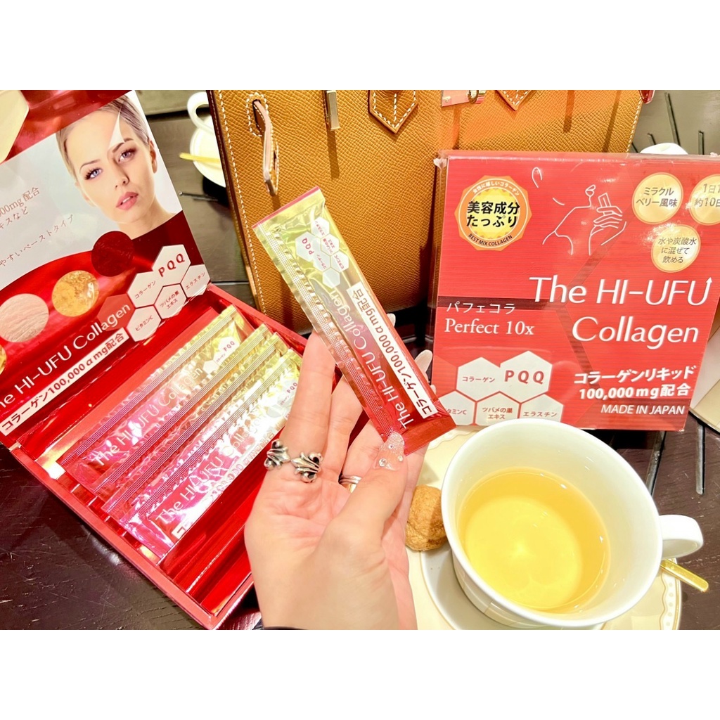 The HI-UFU Collagen 10x siêu collagen Fuji cosmetics Nhật Bản