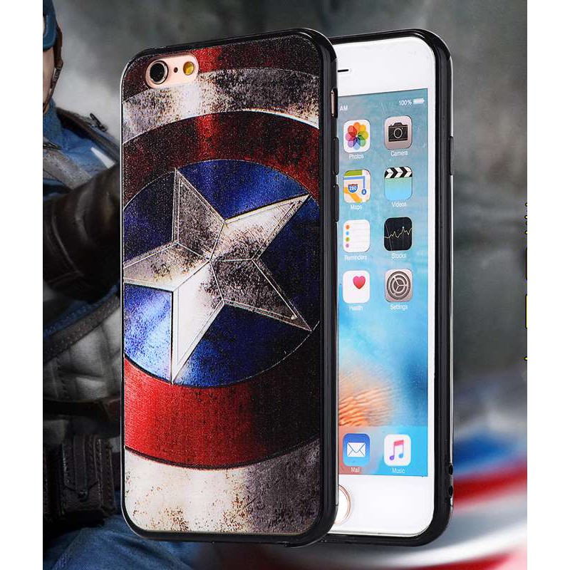 Ốp lưng 3D/4D "siêu anh hùng Marvel" - iphone 5.5s.6.6plus.6s.6splus.7.7+.8.8+