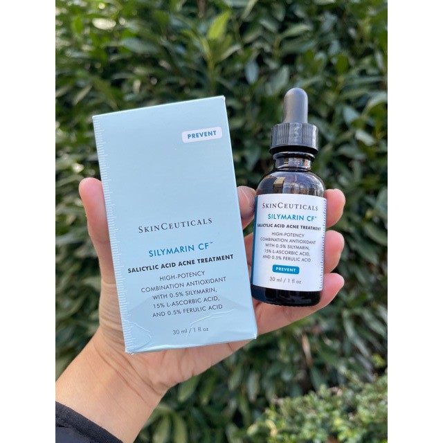 (AUTH bản Mỹ) Skinceuticals SILYMARIN CF - Giảm mụn, ngăn ngừa tiết dầu, làm sáng da và chống oxy hoá cho da hh/dầu/ mụn