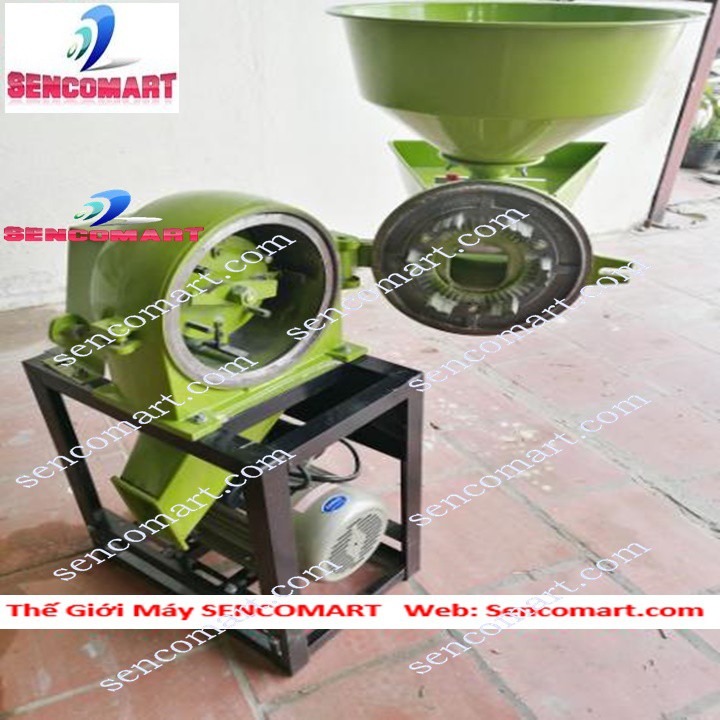 Máy nghiền thức ăn chăn nuôi sử dụng dao nghiền Sencomart - Máy nghiền Ngô – Lúa – Khoai – Sắn khô