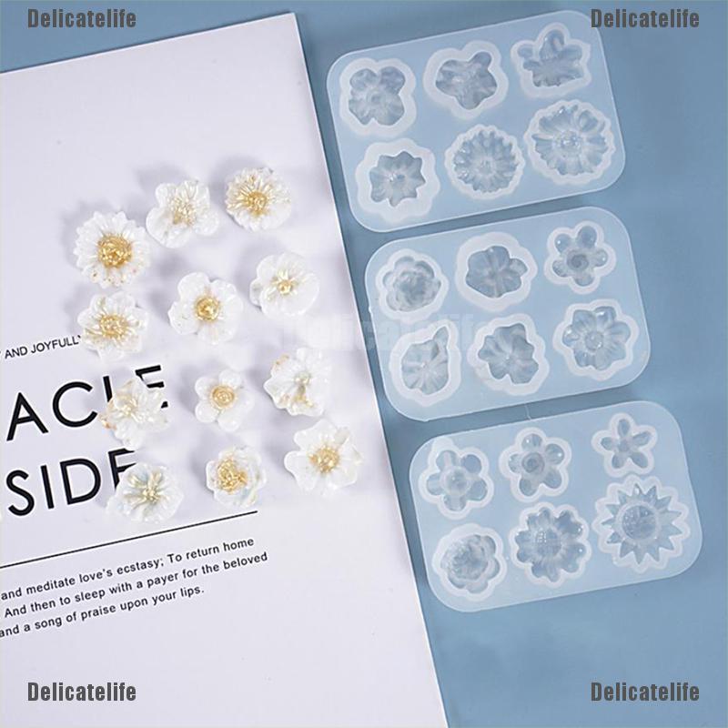 Daisy Flower Silicone Mold DIY Resin Sunflower Mold Making Jewelry Pendant Craft