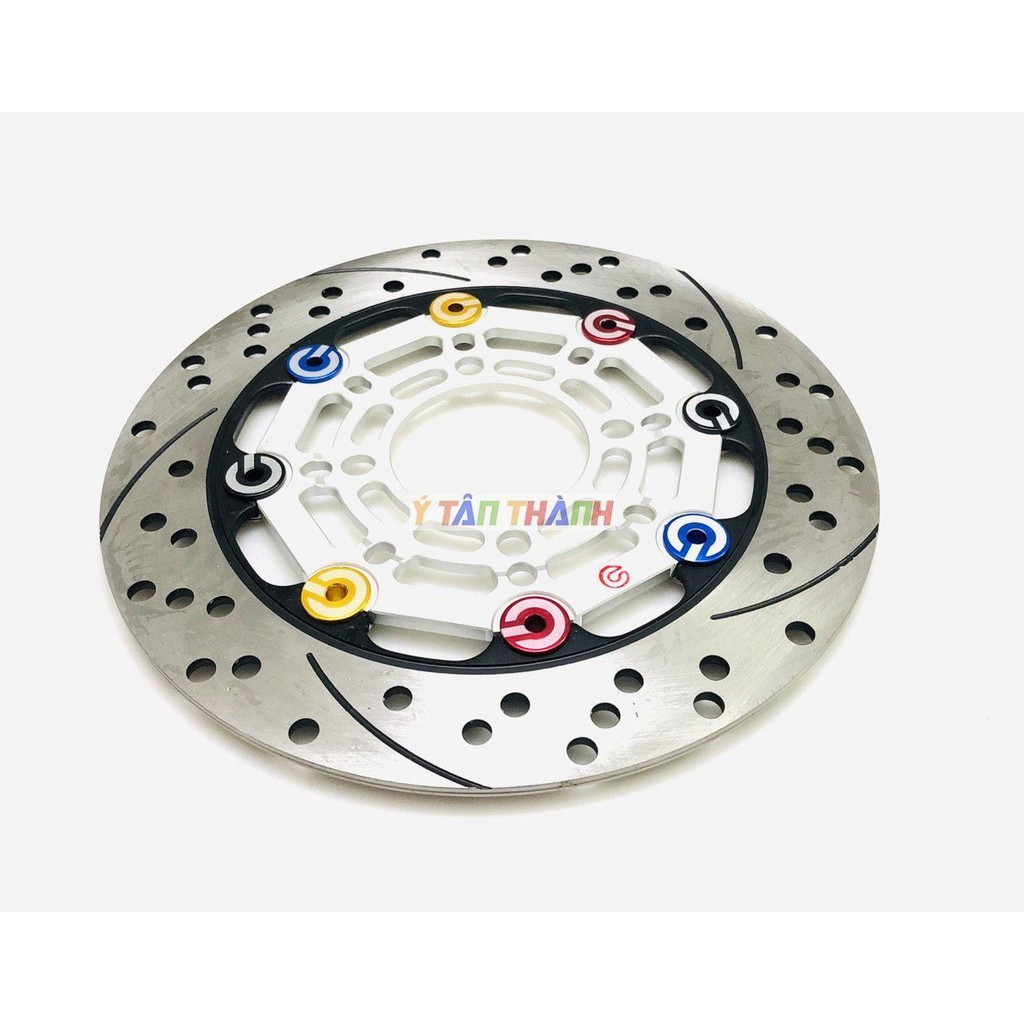 đĩa thắng brembo 220mm bạc