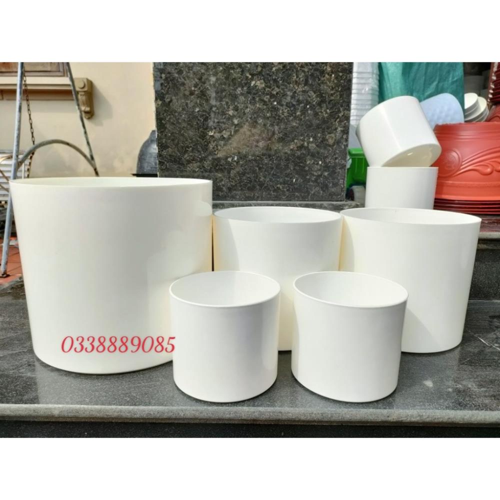 chậu nhựa làm sẵn xốp phủ rêu cắm cây giả