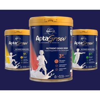 Sữa Aptamil Apta Grow 1+, 3+, 6+ Úc hộp 900g, chuẩn Pallet Air, Date mới nhất.