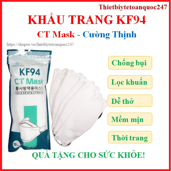 [Rẻ vô địch]1 Thùng 300 Chiếc Khẩu Trang KF94 cường thịnh CT Mask - Cam Kết Chính hãng