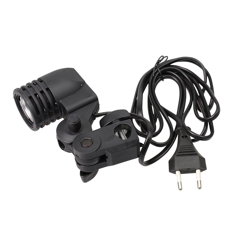 Đui đèn E27 kiêm đế đỡ bóng đèn chụp ảnh dùng cho các studio với phích cắm EU tiện dụng