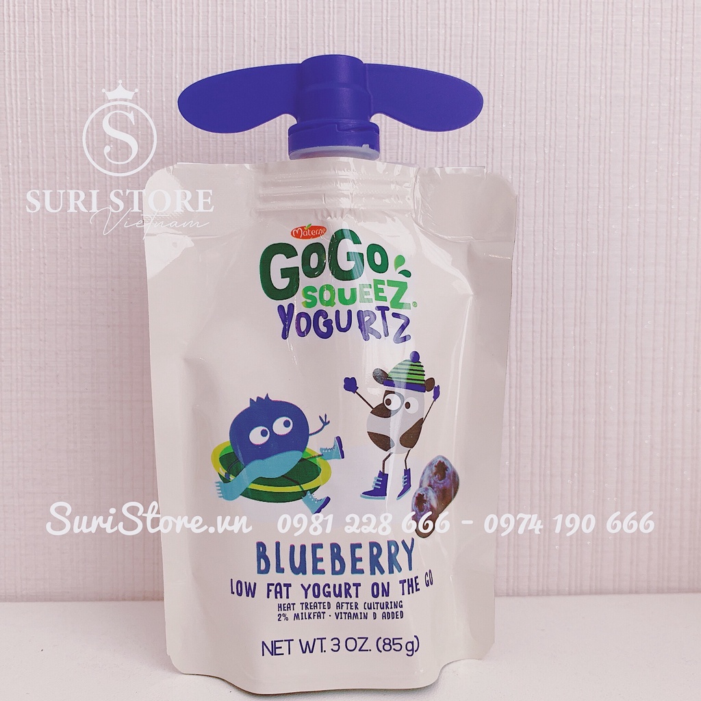 Sữa chua cho bé GOGO SQUEEZ dạng túi tiện lợi, đủ vị thơm ngon