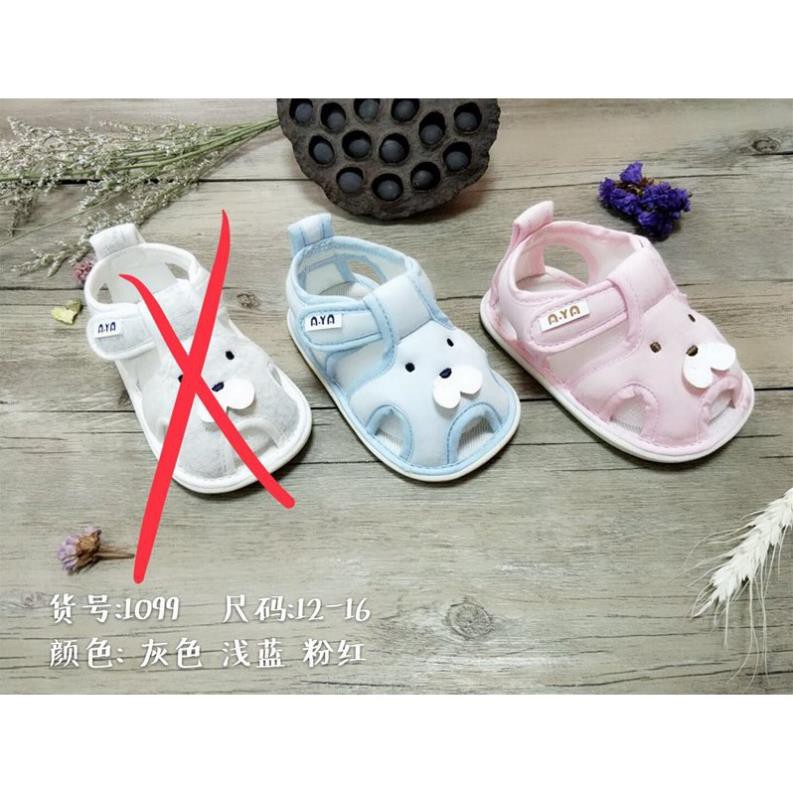 Giày cho bé-GIÀY SANDAL DÁN MẶT CHÚ CÚN ĐÁNG YÊU - giày cho trẻ sơ sinh-giày cho bé gái-giày cho bé trai