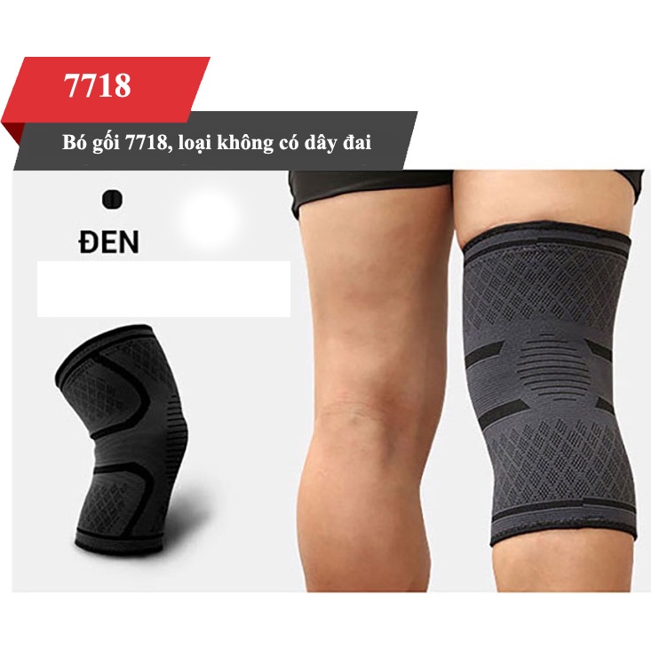 Băng gối bảo vệ gối, băng đầu gối thủ môn, bó gối tập gym Aolikes 7720 / 7718 dày dặn co giãn 4 chiều - Bảo hành 3 tháng