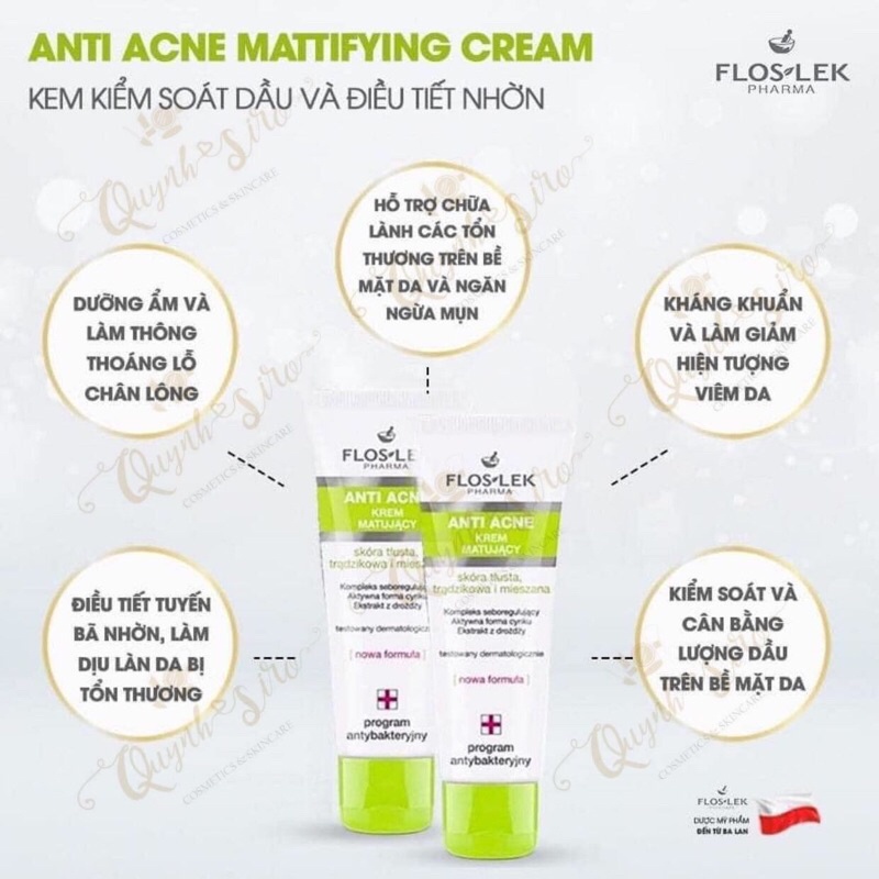 KEM DƯỠNG ẨM FLOS-LEK PHARMA MẪU MỚI 2023