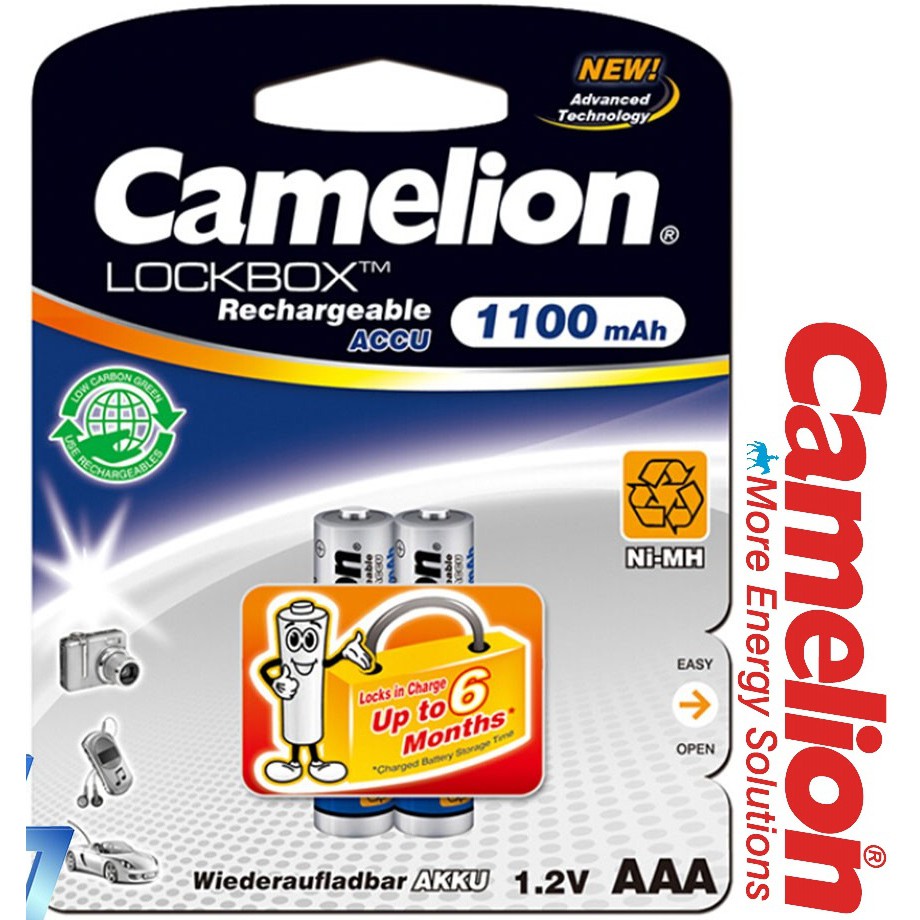4 viên pin sạc AAA 1100mAh Ni-MH Rechargeable Battery 1.2V CAMELION