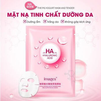 Mặt nạ giấy dưỡng trắng da mụn cấp ẩm thải độc HA Images CS25