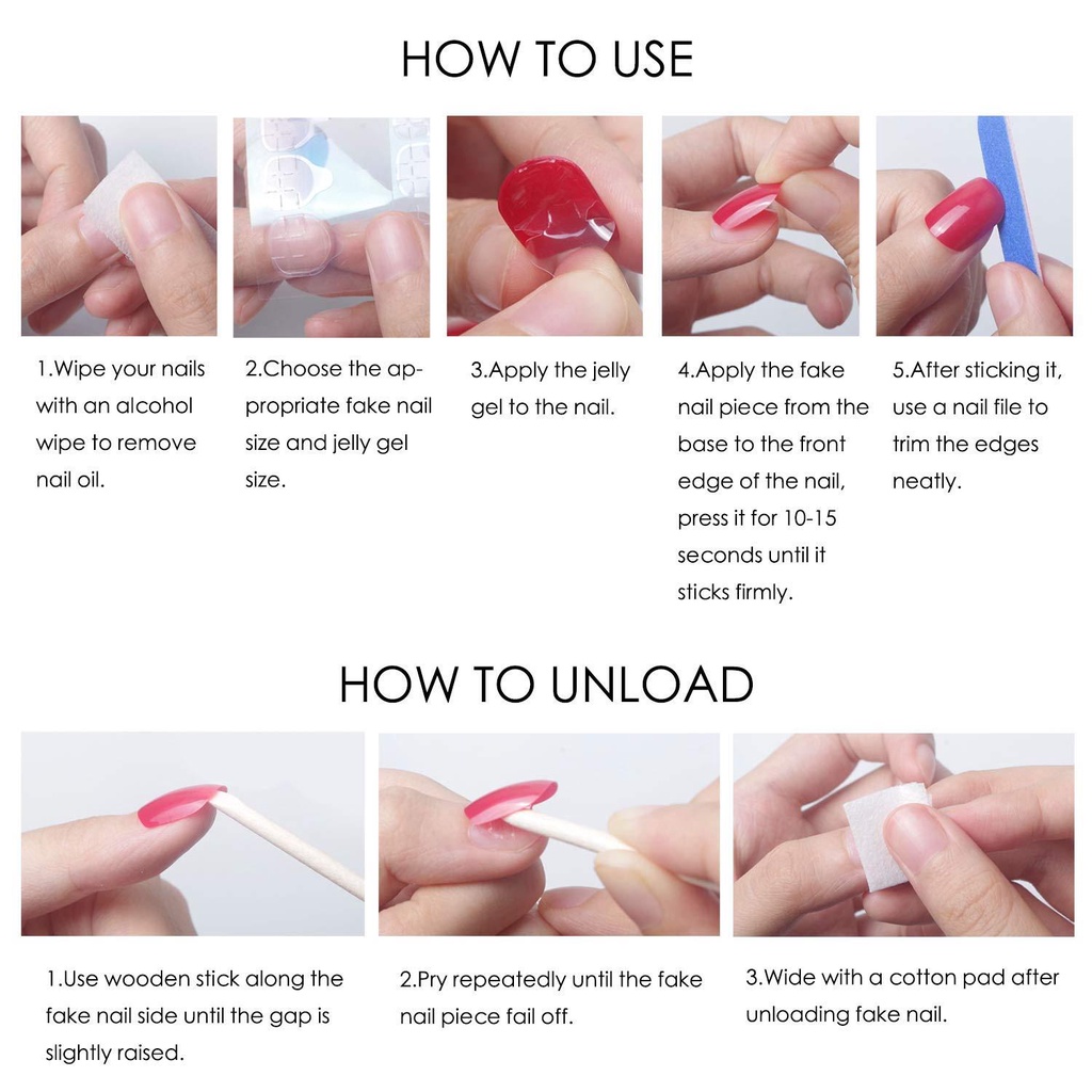 Móng Chân Giả Bằng Acrylic Che Phủ Toàn Diện Màu Kẹo Phong Cách Pháp