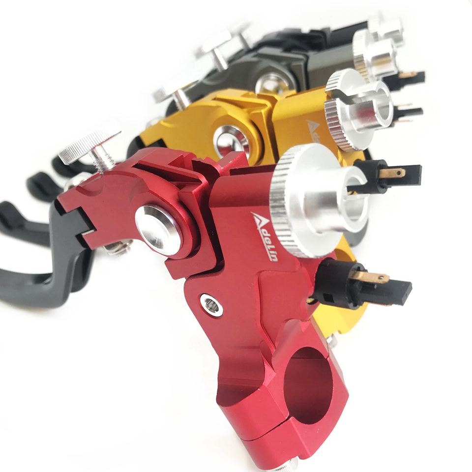 Adelin chất lượng cnc 22mm xe máy phổ thông dây kéo trái dây cáp ly hợp cần số thích hợp cho hầu hết các loại xe máy