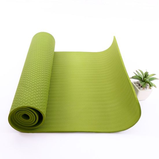 Thảm yoga TPE dày 6mm cao cấp 1 lớp tặng túi lưới đựng thảm