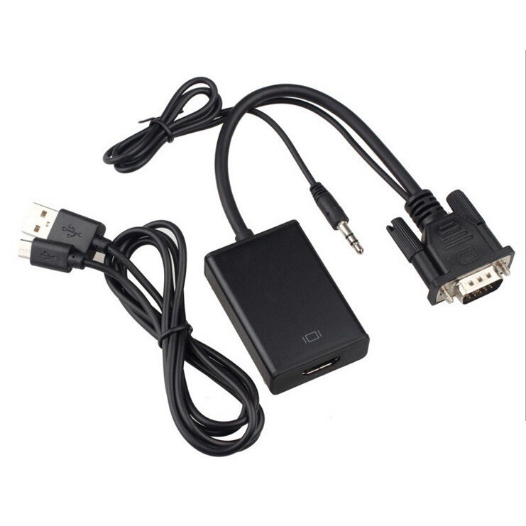 Cáp VGA to HDMI kết nối máy tính với TV, Máy chiếu