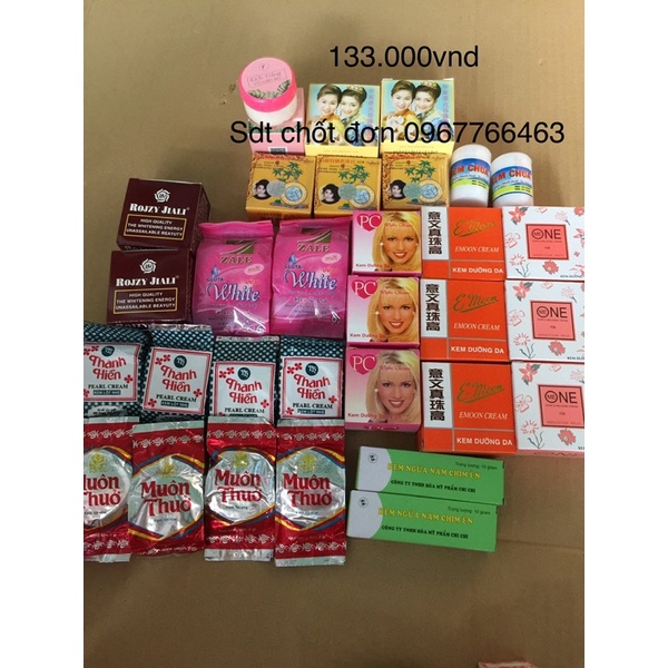 Combo kem trộn dành cho da ngâm đen