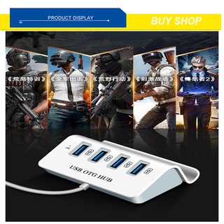 Mua  FREESHIP  Bộ chia 4 Cổng USB OTG HUB - THIẾT BỊ KẾT NỐI ĐIỆN THOẠI VỚI BÀN PHÍM VÀ CHUỘT CHƠI GAME MOBILE