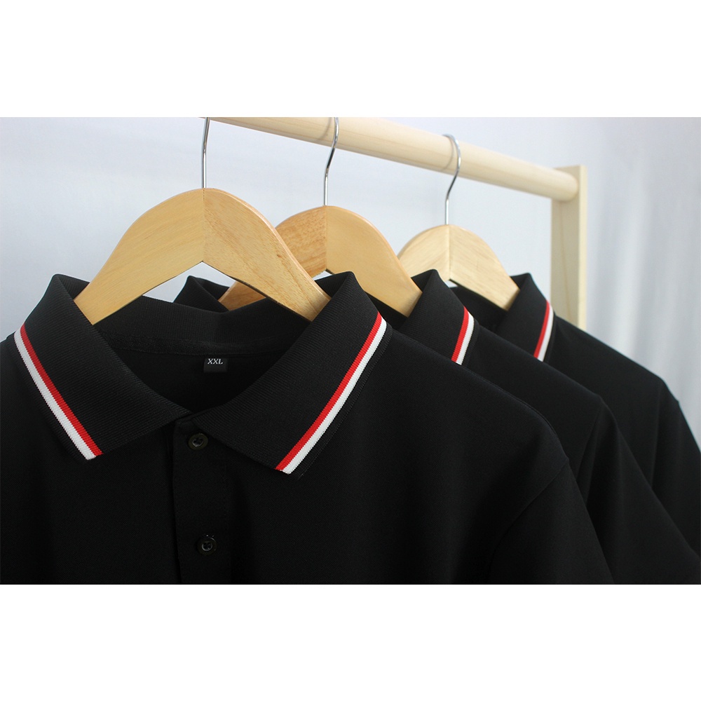 Áo Thun Cổ Bẻ Nữ, Áo Thun Có Cổ Polo, Áo Polo Nữ Phối 3 Sọc Ngắn Tay - CA42