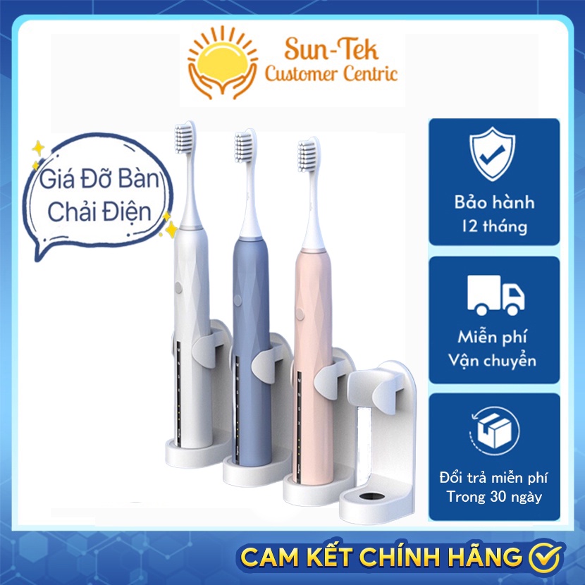 Kệ đỡ bàn chải đánh răng điện gắn tường không để lại dấu vết, giá treo thiết kế sáng tạo cao cấp tiết kiệm không gian