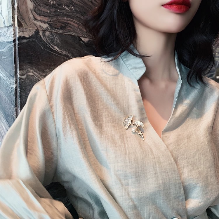 Trâm Cài Áo Chống Chói Bằng Hợp Kim Đính Đá Và Ngọc Trai Thời Trang Hàn Quốc 2022 ghim bấm giấy súng bắn ghim go