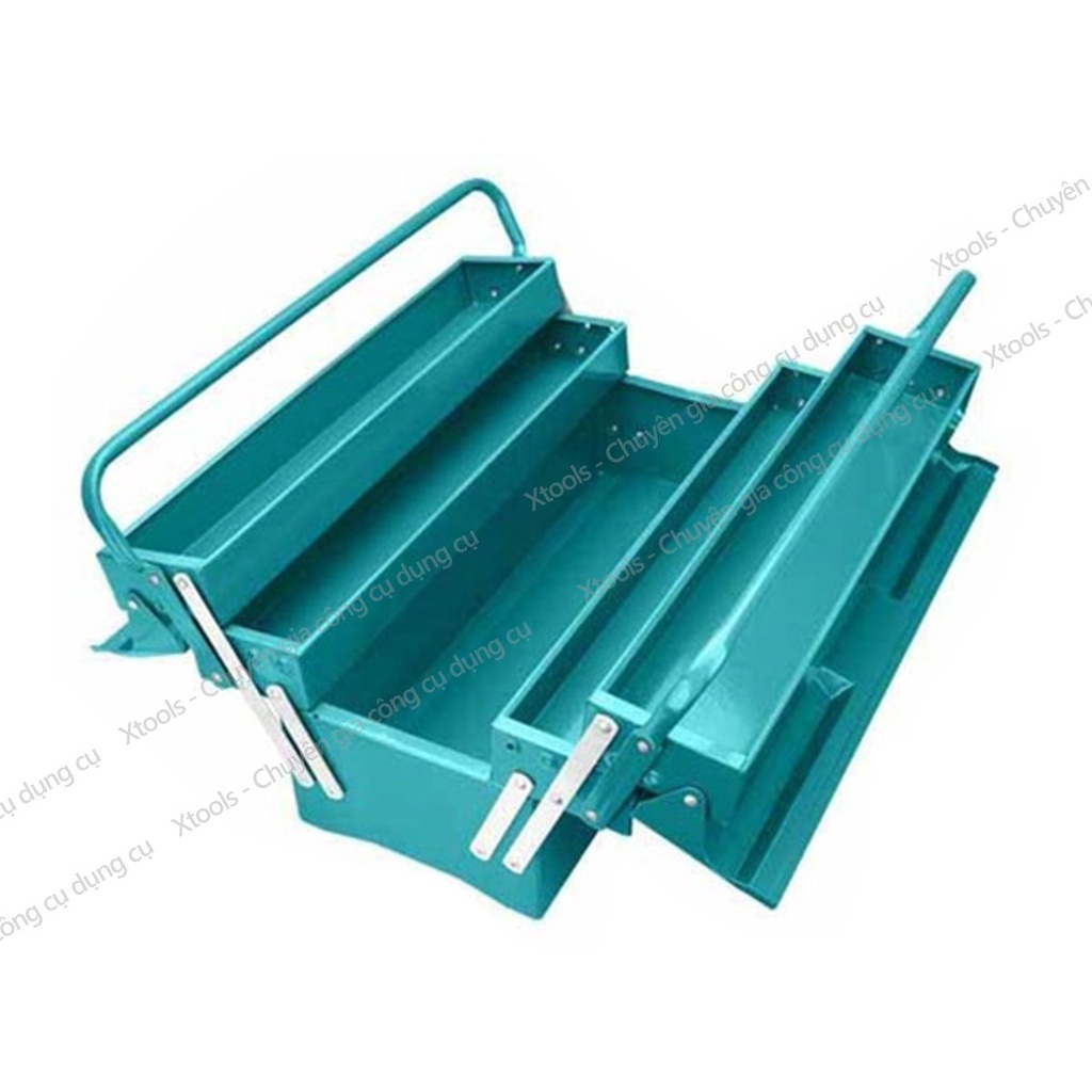 Hộp đựng dụng cụ đa năng TOTAL THT10701 495x200x290mm hộp đồ nghề 3 tầng tấm thép dầy 0.6~0.8mm siêu bền cứng