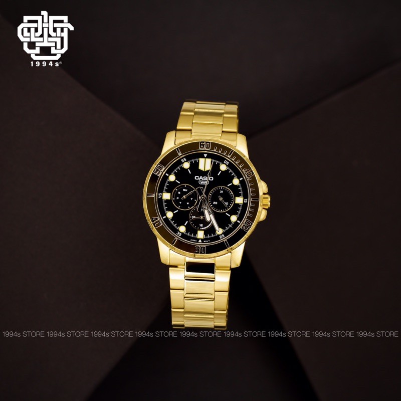Đồng hồ nam dây thép CASIO MTP-VD300G-1E CHÍNH HÃNG 45mm