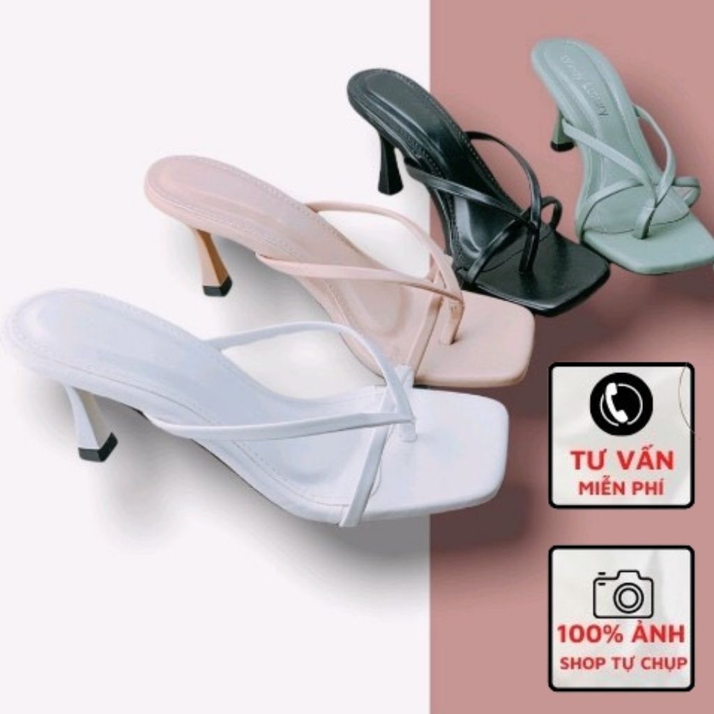 Guốc Sandal Sỏ Ngón Gót Nhọn 7P Mã N11