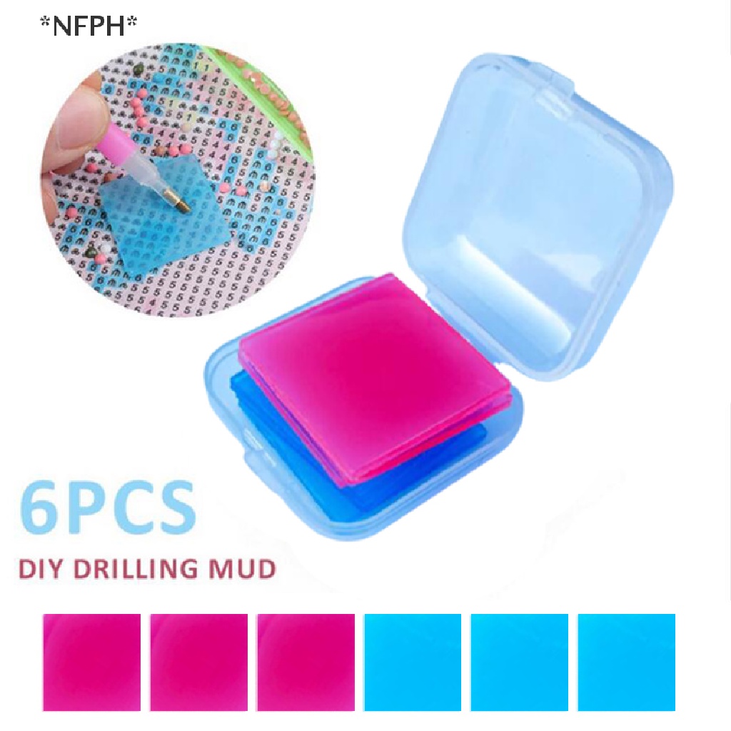 Bộ 6 Tấm Keo 5D Dùng Làm Tranh Đính Đá Nghệ Thuật DIY