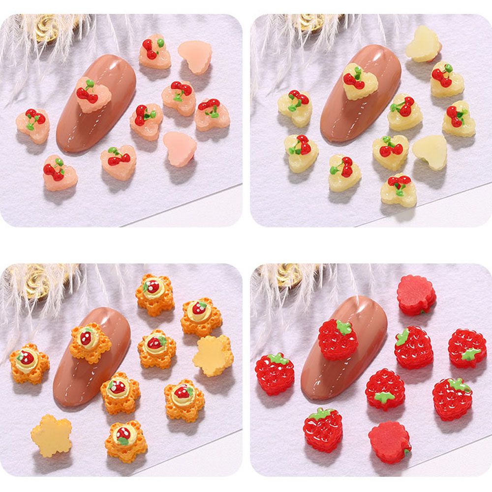 (Hàng Mới Về) Phụ Kiện Trang Trí Móng Tay Nghệ Thuật Hình Bánh Donut 3D