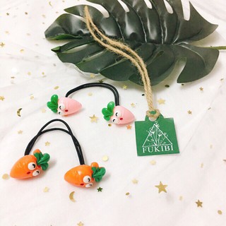 KẸP TĂM, CỘT TÓC CÀ RỐT CUTE