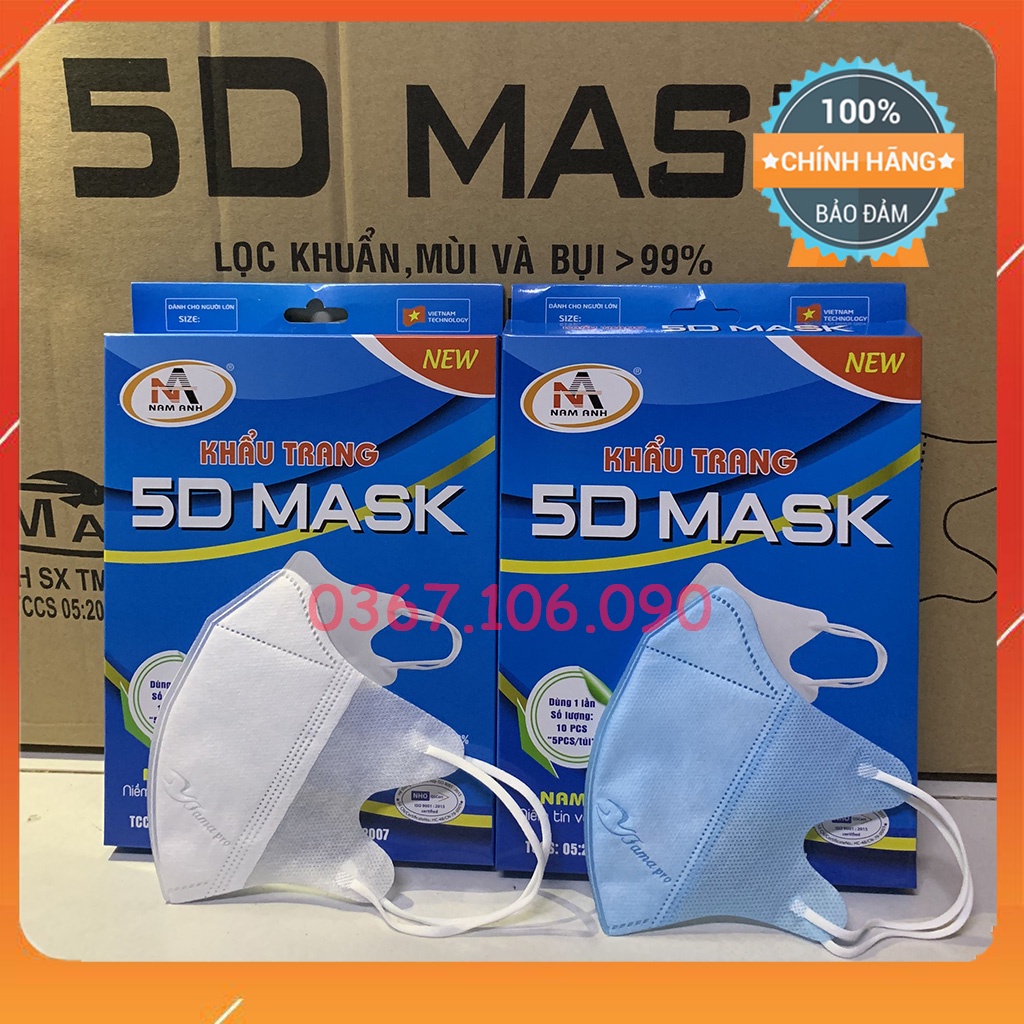 Khẩu Trang 3D Mask FAMAPRO NAM ANH Hộp 1 thumbnail