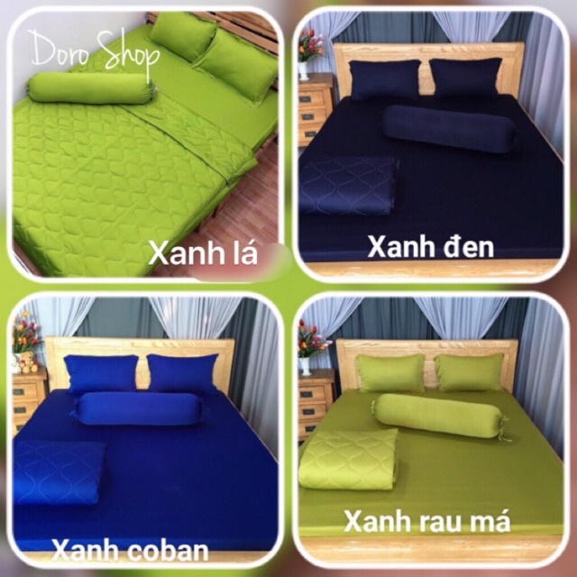 Bộ drap thun 4 món☘️FREESHIP☘️ga thun Hàn Quốc( 1 ga nệm,2 vỏ gối nằm, 1 vỏ gối ôm)