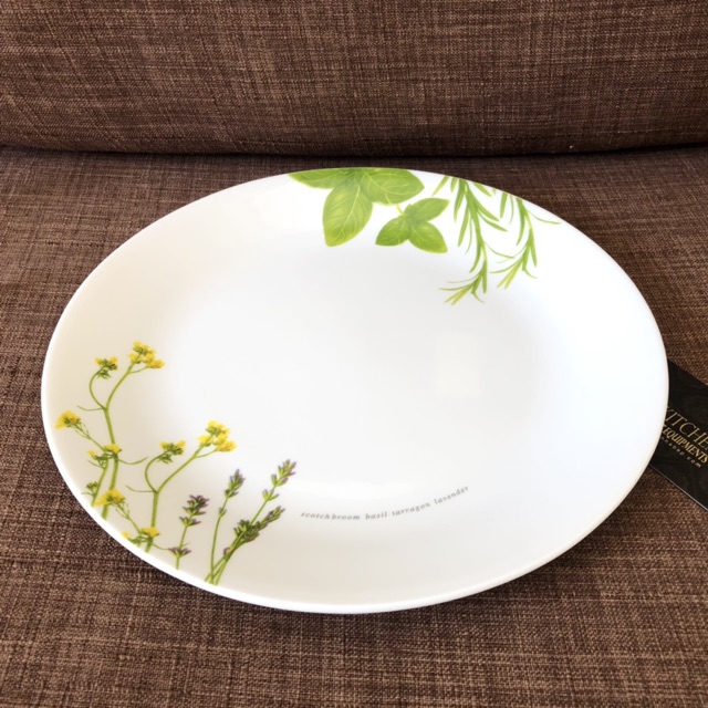 Dĩa Thuỷ Tinh Mỹ European Herbs Corelle 110-EH 26cm