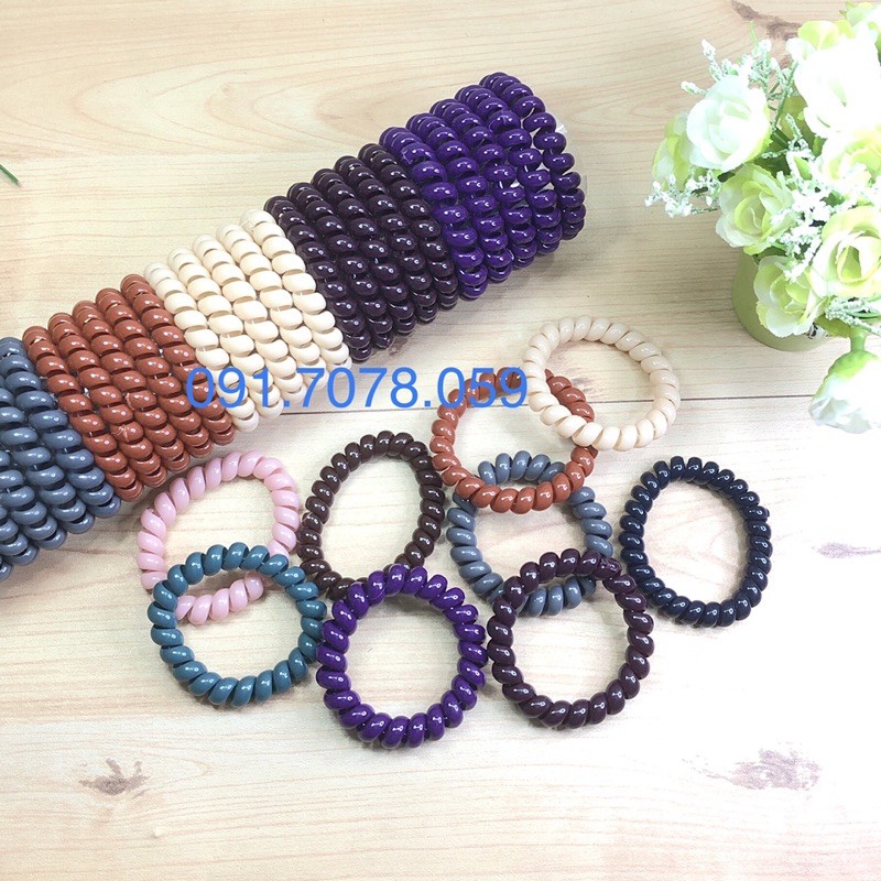10 Cột Tóc Lò Xo Size Lớn Hàng Đẹp