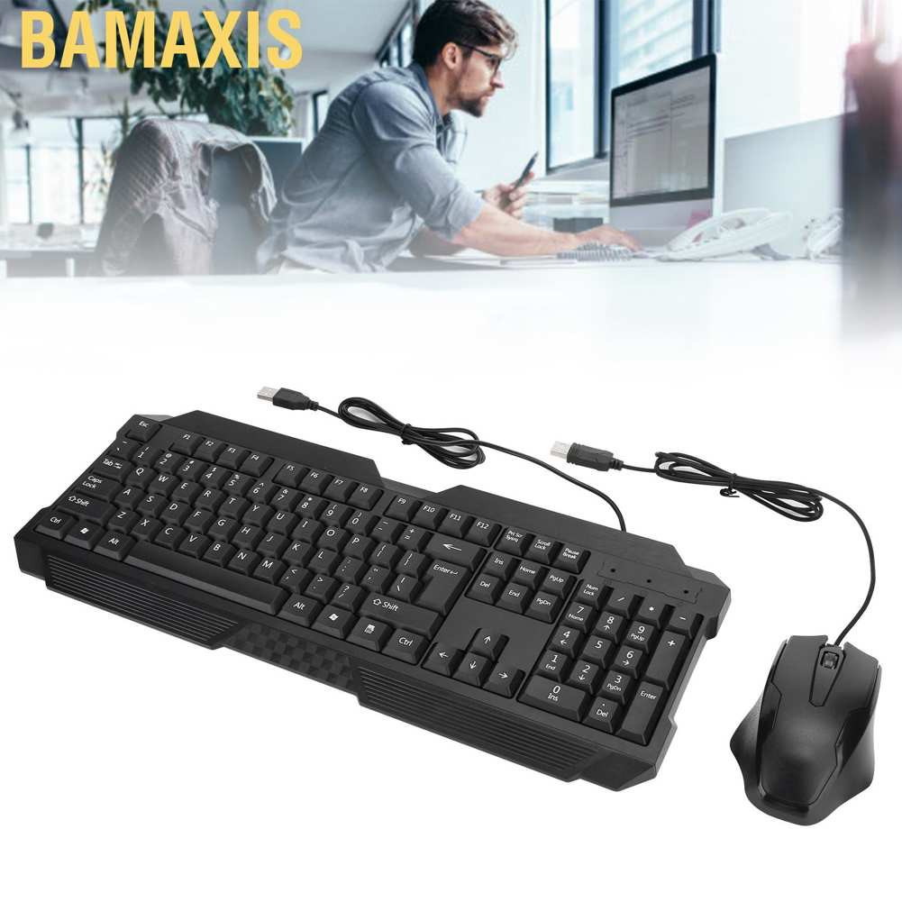 Bộ Bàn Phím Và Chuột Bamaxis Ld 810 Có Dây Và Phụ Kiện